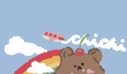 吃瓜小熊壁纸,萌态可掬，瓜界新宠